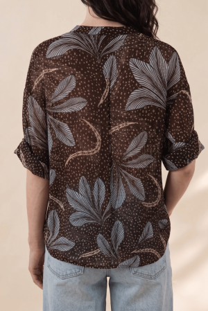 camicia CAROLINA cioccolato #9828