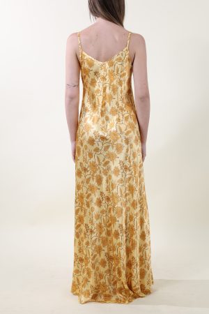 Abito FLORAL ocra #9716