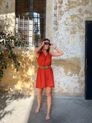 abito POLLINE terracotta #9790